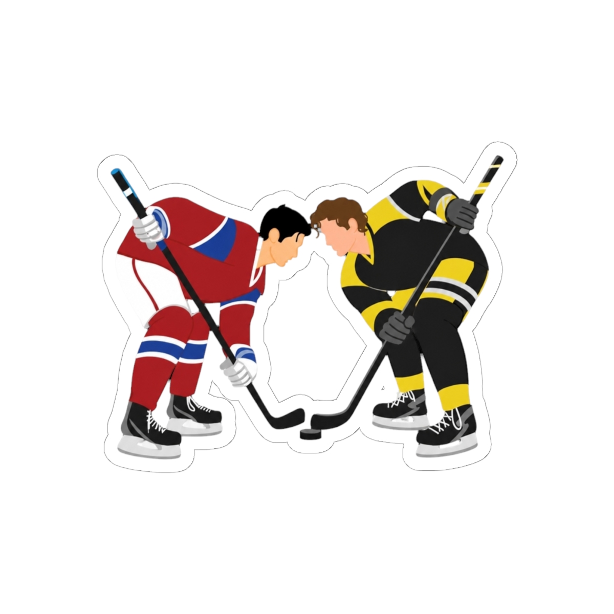 "Heated Rivalry" Hollander and Rozanov (Blue Background)