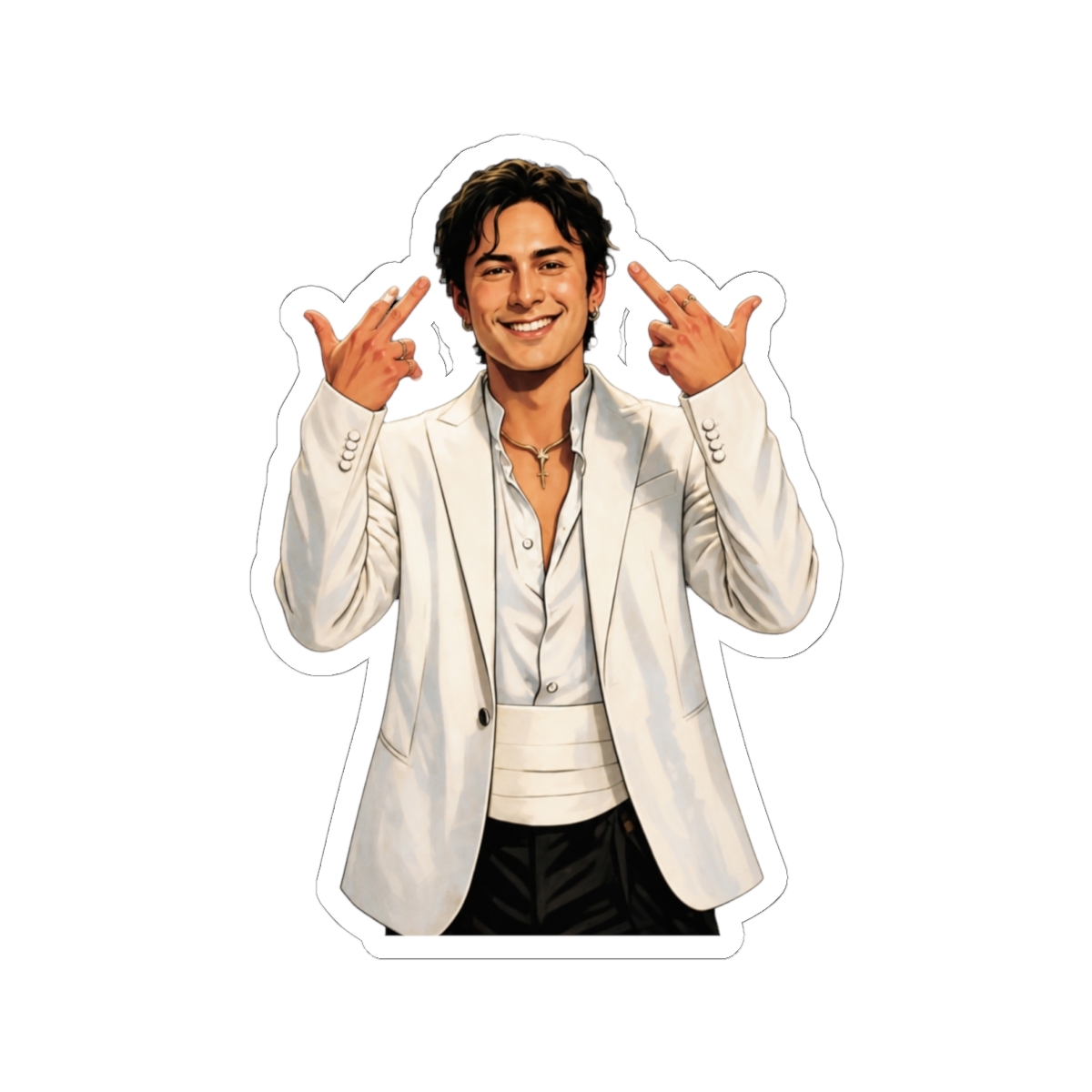 Hudson Williams Heated Rivalry glambot Golden Globes (fan art) - alternate angle 2, merchandise